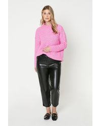 Dorothy Perkins - Honeycomb Stitch High Neck Cable Jumper - Lyst