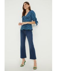 Dorothy Perkins - Stretch Crop Kickflare Jeans - Lyst