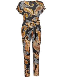 Dorothy Perkins Black And Orange Paisley Print Jumpsuit