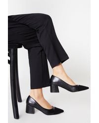 Dorothy Perkins - Principles: Christie Toecap Detail Block Heel Court Shoes - Lyst