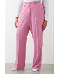Dorothy Perkins - Curve Wide Leg Tailored Trouser - Lyst