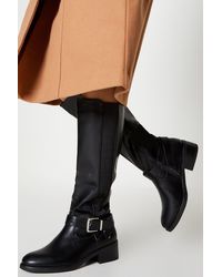 Dorothy Perkins - Kendra Knee High Buckle Boots - Lyst