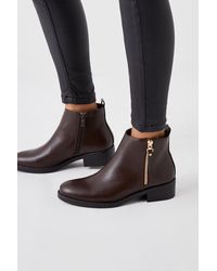 Dorothy Perkins - Myla Zip Ankle Boots - Lyst