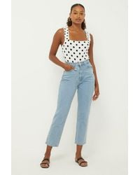 Dorothy Perkins - Tall Comfort Stretch Cropped Straight Jeans - Lyst