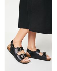 Dorothy Perkins - Good For The Sole: Wide Fit Arlen Back Strap Buckle Sliders - Lyst