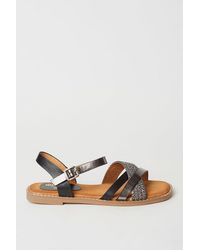 Dorothy Perkins - Good For The Sole: Melanie Comfort Mixed Material Strappy Sandals - Lyst