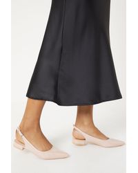 Dorothy Perkins - Perrine Pointed Slingback Patent Ballet Pumps - Lyst