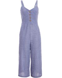 quiz jumpsuit blue
