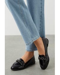 Dorothy Perkins - Leila Chain Loafers - Lyst