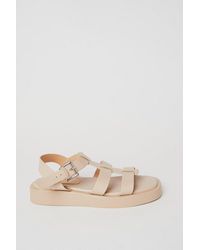 Dorothy Perkins - Wide Fit Foxie Chunky T Bar Flatform Sandals - Lyst