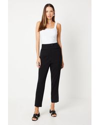 Dorothy Perkins - Double Button Tapered Trousers - Lyst