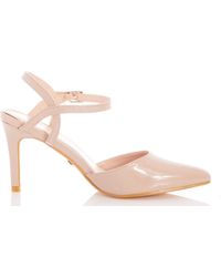 quiz cross strap low heeled courts