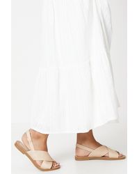Dorothy Perkins - Good For The Sole: Madelyn Comfort Cross Strap Slingback Flat Sandals - Lyst