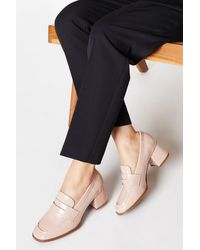 Dorothy Perkins - Principles: Lettie Patent Heeled Loafer - Lyst
