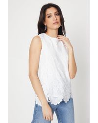 Dorothy Perkins - Lace Scallop Shell Top - Lyst