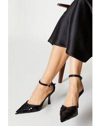 Dorothy Perkins - Earlie Sequin Pointed Stiletto Two Part Court Shoes - Lyst