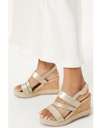 Dorothy Perkins - Good For The Sole: Extra Wide Fit Hannah Asymmetric Wedges - Lyst