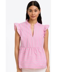 Draper James - Penelope Top In Crisp Cotton - Lyst
