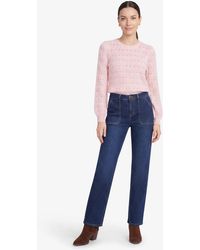 Draper James - Wide Leg Denim In Dark Wash - Lyst