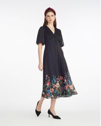 Draper James - Maisy Midi Dress In Moonlit Blooms - Lyst