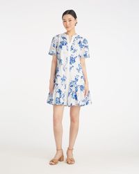Draper James - Molly Mini Dress In Magnolia Toile - Lyst