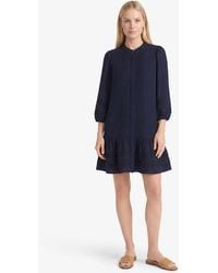Draper James - Molly Mini Dress In Embroidered Stripe - Lyst