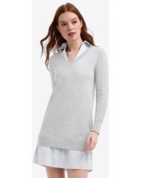 Draper James - Collared Combo Sweaterdress - Lyst