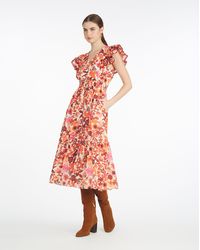 Draper James - Meg Midi Dress In Botanical Garden - Lyst