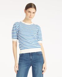 Draper James - Short Sleeve Pointelle Sweater - Lyst