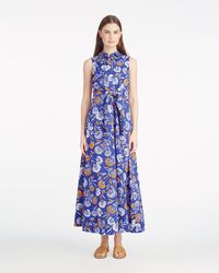 Draper James - Evangeline Midi Shirtdress In Abstract Dahlia - Lyst