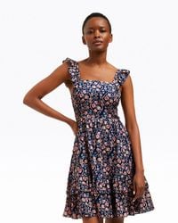 Draper James - Carrie Mini Dress In Twilight Vines - Lyst