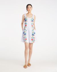 Draper James - Primrose Mini Dress With Floral Embroidery - Lyst