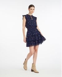 Draper James - Alana Tiered Dress In Ditsy Autumn Flowers - Lyst