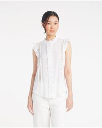 Draper James - Ruffle Top In Crinkle Cotton - Lyst