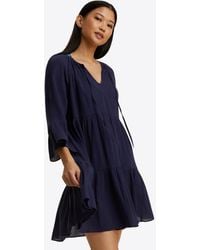Draper James - Crinkle Cotton Tiered Coverup - Lyst