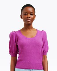 Draper James - Short Sleeve Cashmere Sweater - Lyst