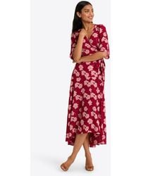 Draper James - Fiona Wrap Midi Dress In Lurex Crepe - Lyst