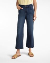 Draper James - 5-pocket Wide Leg Crop In Denim - Lyst