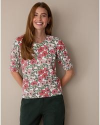 Draper James - Short-sleeve Sweater In Floral - Lyst