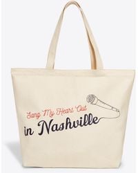 Draper James - Sang My Heart Out In Nashville Canvas Tote - Lyst