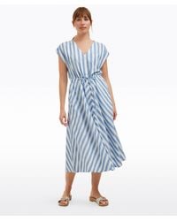 Draper James - Haven Short Sleeve Midi Shirtdress In Wave Stripe - Lyst