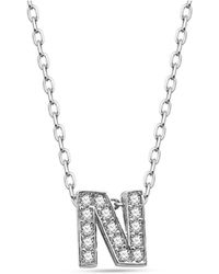 dKeniz - Anhänger Mit Kette Buchstabe N 925/- Sterling - Lyst