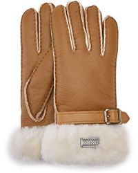 Australia Luxe - Stulpenhandschuhe Aus Kastanienbraunem Leder - Lyst