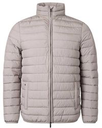 Aquascutum - Mock Neck Active Gewatteerd Jasje - Lyst