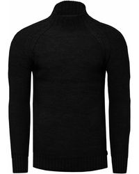 Rusty Neal - Chunky Effen Kleur Trui Met Hoge Kraag - Lyst