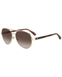 Kate Spade - Accessoires ,Geel ,Averie Aviator Zonnebril - Lyst
