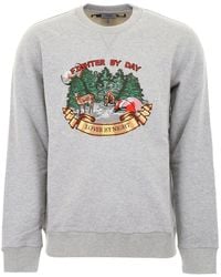 Lanvin - Fighter By Day Lover By Night Waldgrau Pullover - Lyst