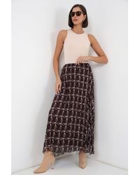Bigdart - High Waist Geometric Print Maxi Skirt - Lyst