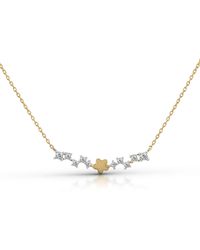 Fascination by Ellen K. - Collier 375/- Gelbgold Bicolor Zirkonia - Lyst