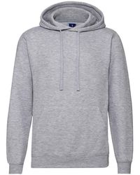 Russell - Adult Hooded Sweatshirt (Light Oxford) - Lyst